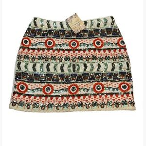 New with tags VERTY gorgeous unique party sequin embroidered mini skirt.